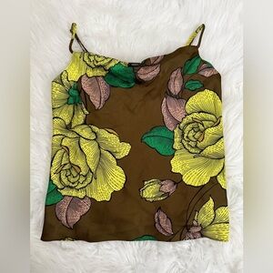 🎄Worthington Brown with Yellow Floral Design